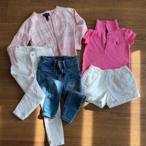 "BUNDLE" Ralph Lauren Toddler/Kids Clothing Set for 2-4 years old girls